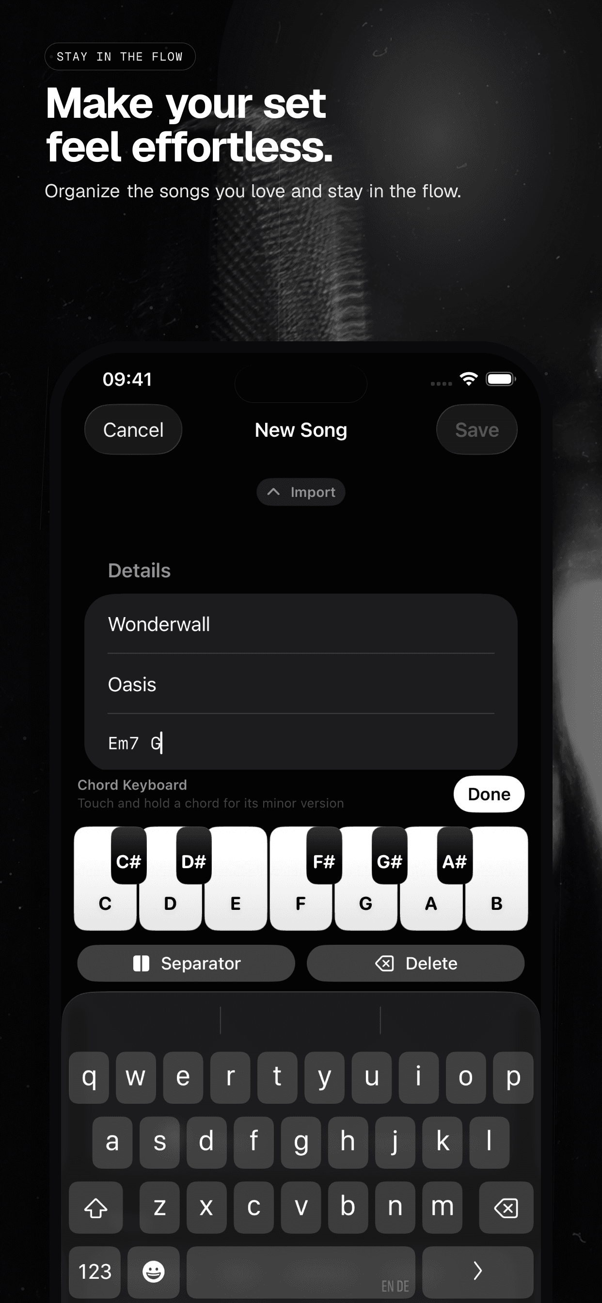 05 · Make your set feel effortless., from the analog 6.5-inch iPhone App Store screenshot set.