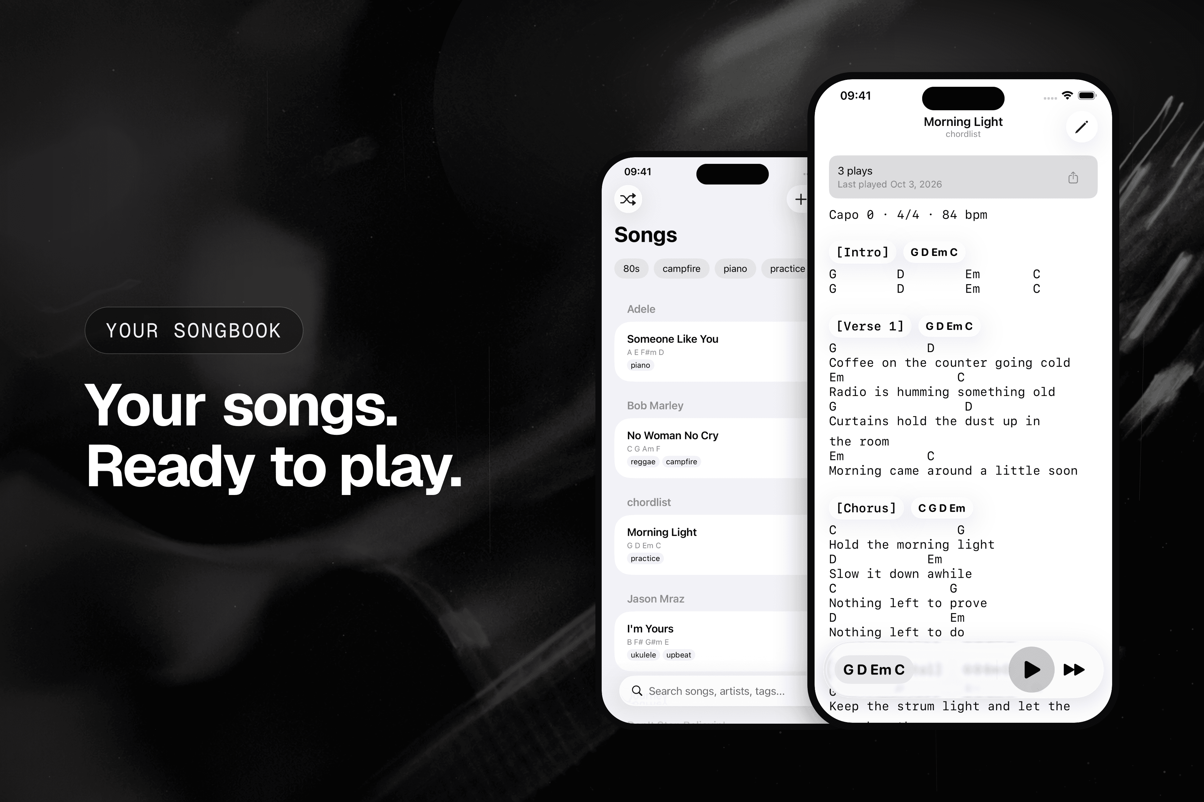 Search results App Store creative asset, English, analog treatment.
