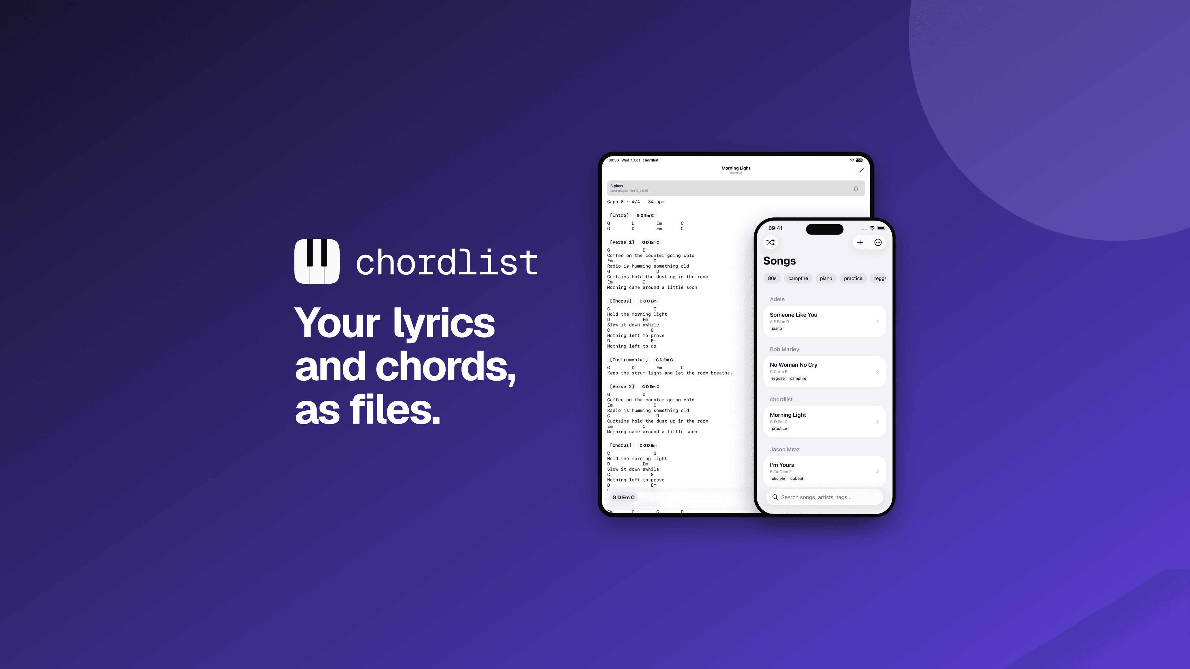 Universal App Store creative asset, English, classic treatment.