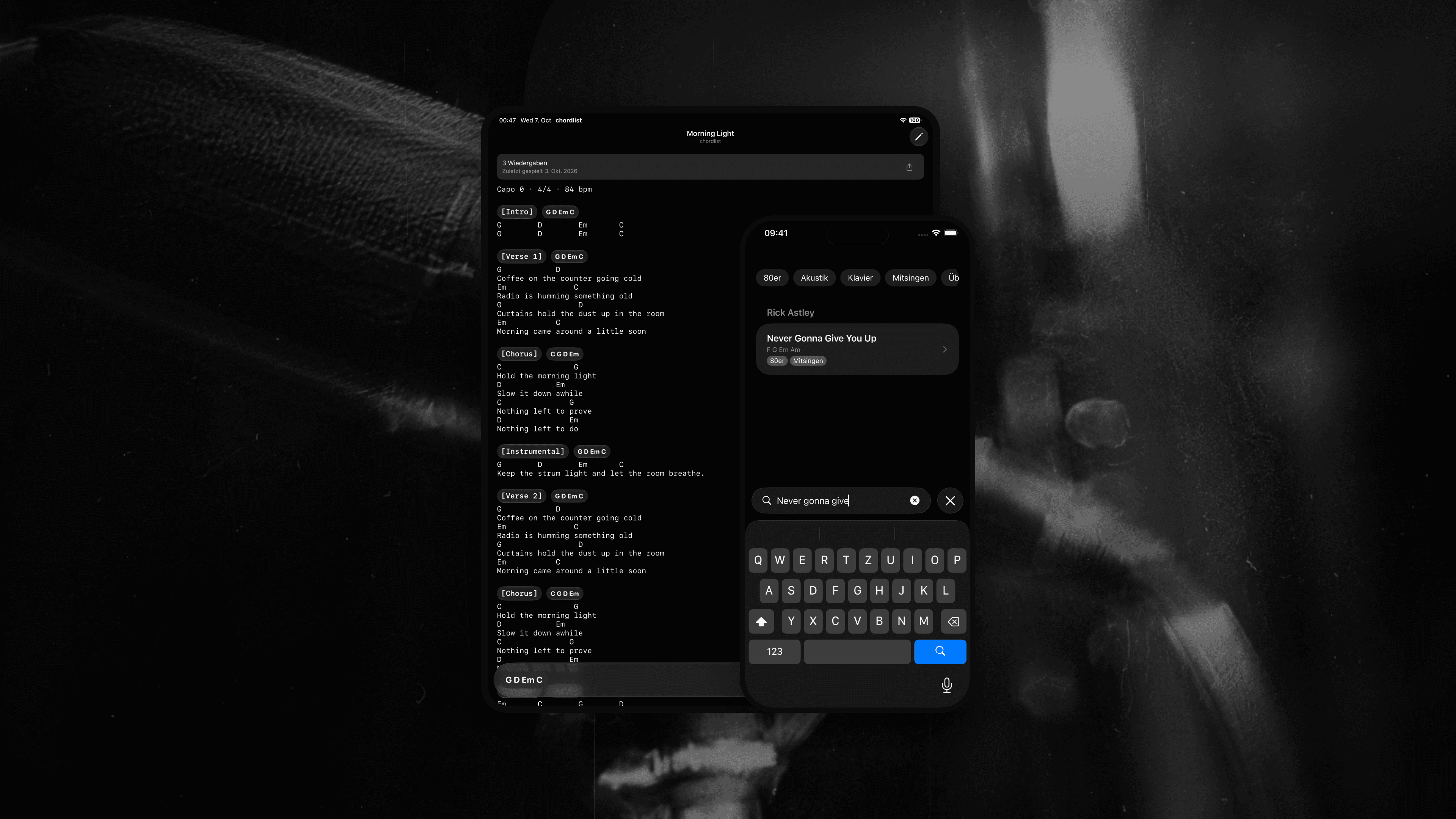 In-App Event card App Store creative asset, German, analog treatment.